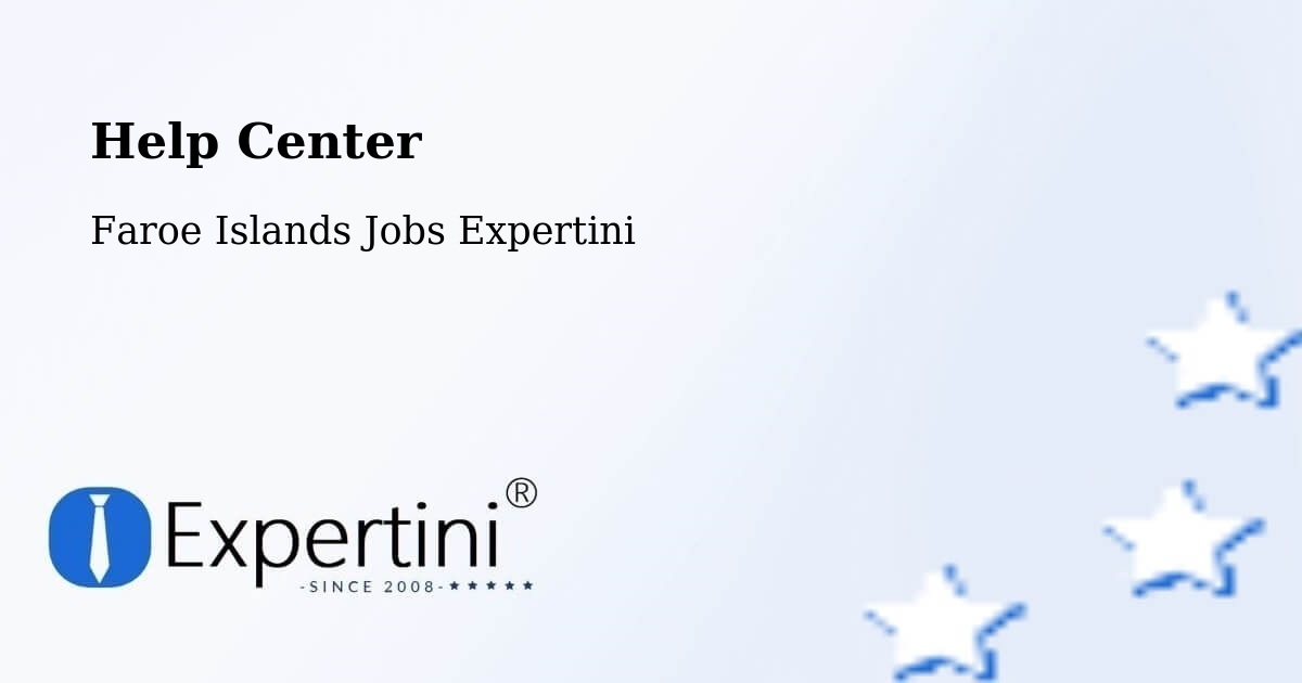 Help Center – Sandagerði - Faroe Islands Jobs Expertini